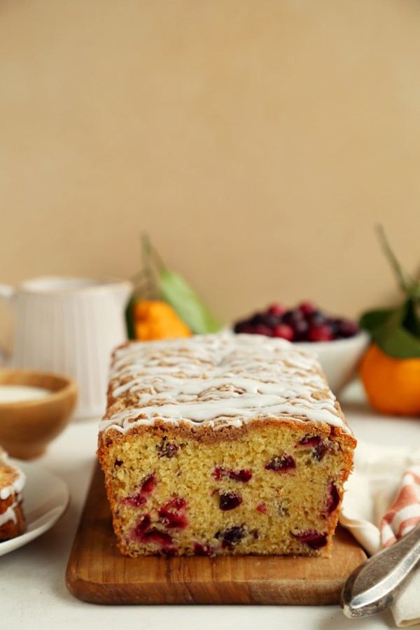 Cranberry orange loaf cake