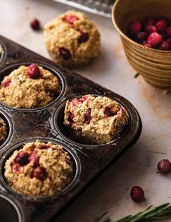 Cranberry-orange muffins with rosemary