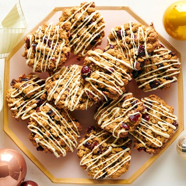 Cranberry-orange oatmeal cookies