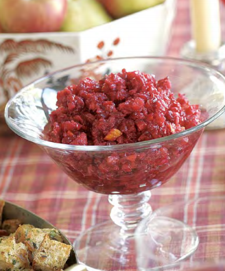 Cranberry-orange relish with ginger