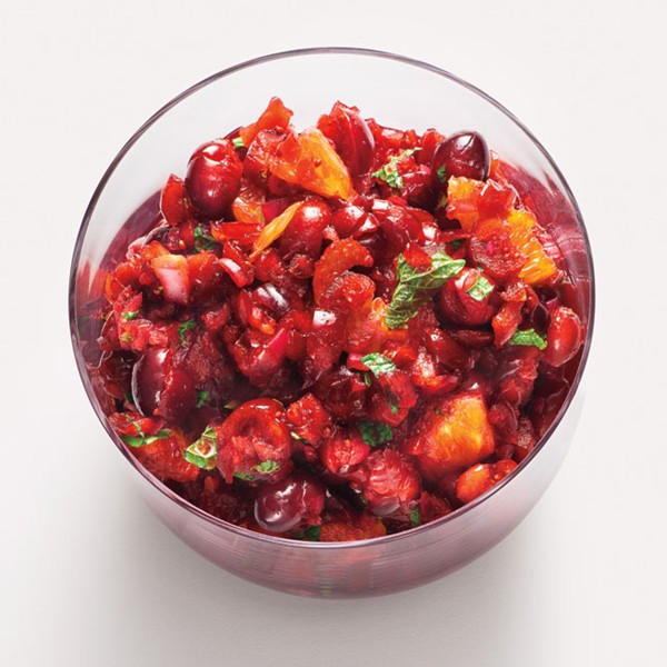 Cranberry-orange relish with mint