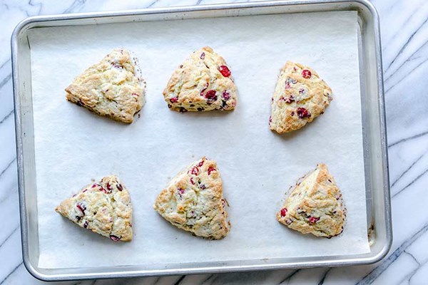 Cranberry orange scones