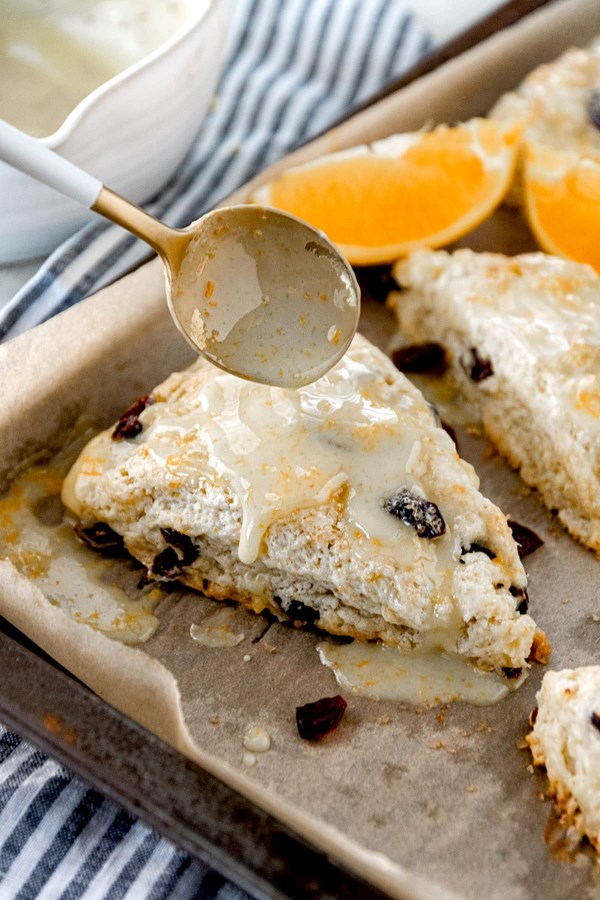 Cranberry orange scones