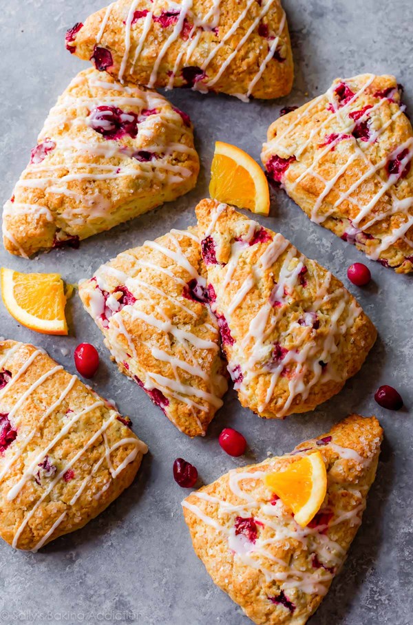 Cranberry orange scones