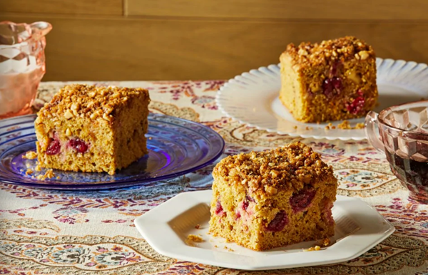 Cranberry-orange snacking cake
