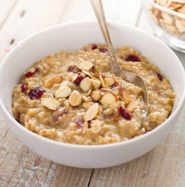 Cranberry-orange ten-minute steel-cut oatmeal