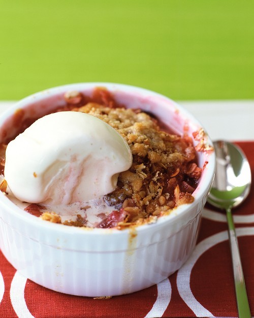 Cranberry-pear crisps