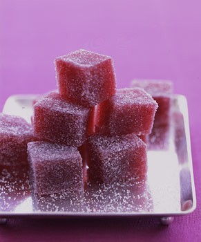Cranberry pear fruit jellies