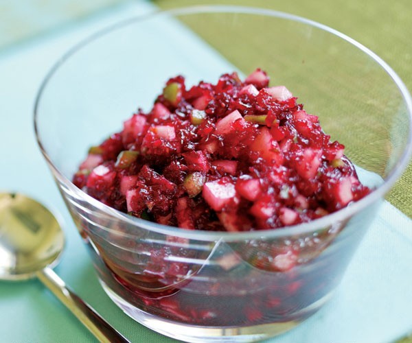Cranberry-pear salsa