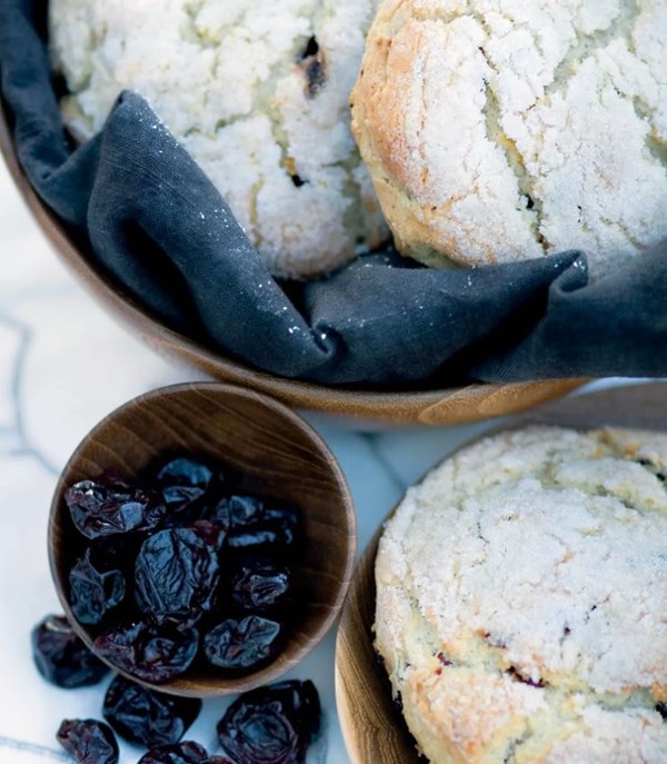 Cranberry pear scones