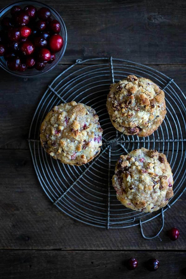 Cranberry pecan muffins