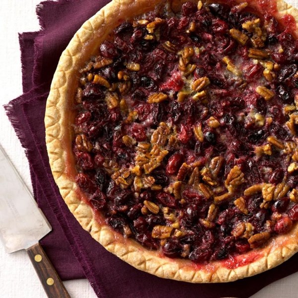 Cranberry pecan pie