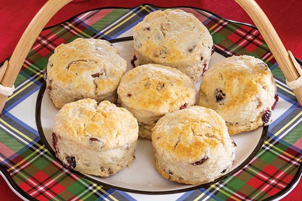 Cranberry-pecan scones