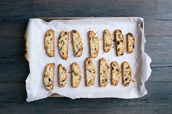 Cranberry-pistachio biscotti