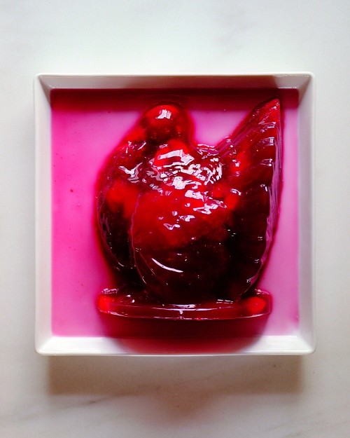 Cranberry-pomegranate gelatin