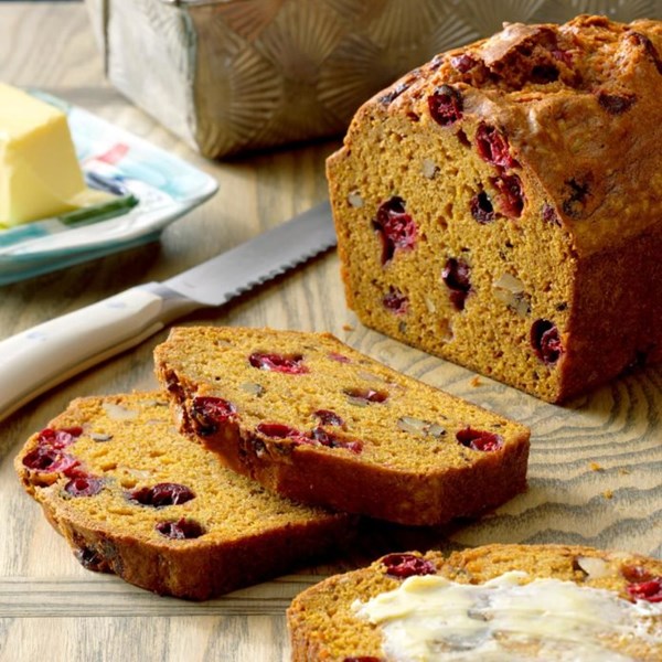 Cranberry pumpkin bread 