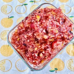Cranberry quince relish