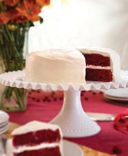 Cranberry red velvet cake