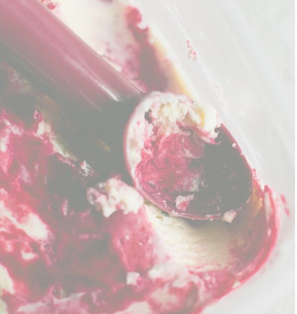 Cranberry sauce ice cream