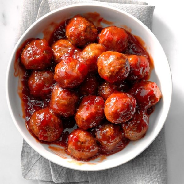 Cranberry sauce meatballs