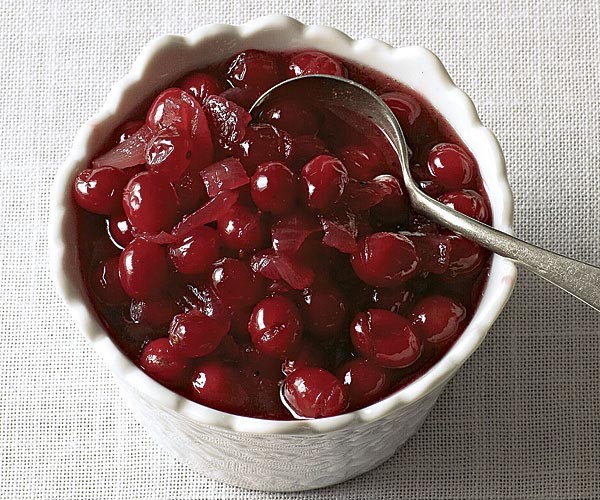Cranberry sauce with caramelized onions