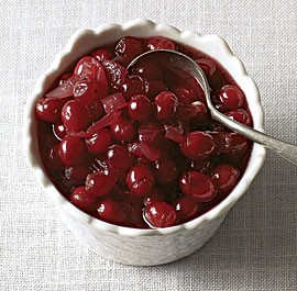 Cranberry sauce with caramelized onions