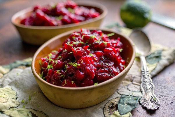 Cranberry sauce with chiles