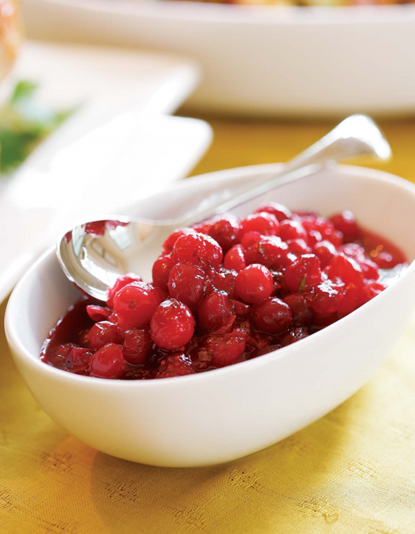 Cranberry sauce with orange and rosemary