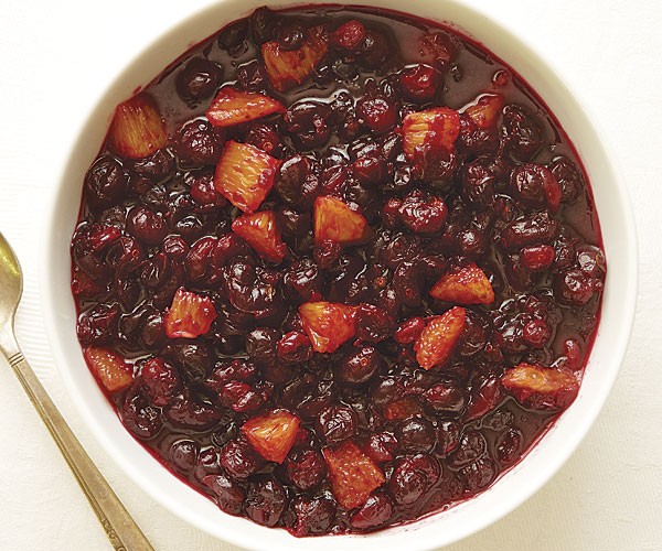 Cranberry sauce with orange, ginger, and thyme