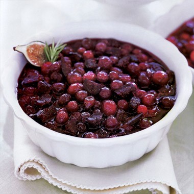 Cranberry sauce with Port and dried figs