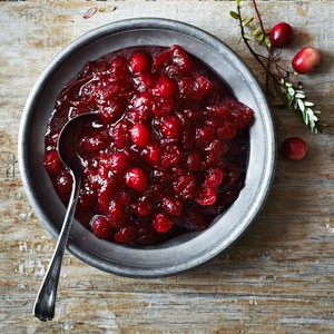 Cranberry sauce with star anise