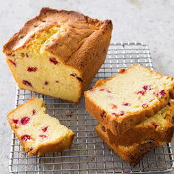 Cranberry-sour cream pound cake
