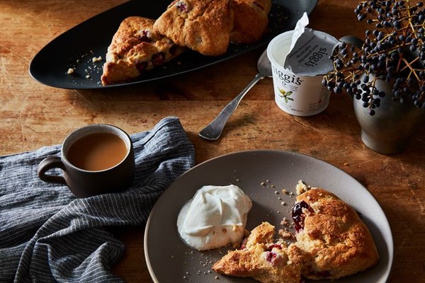 Cranberry spelt scones