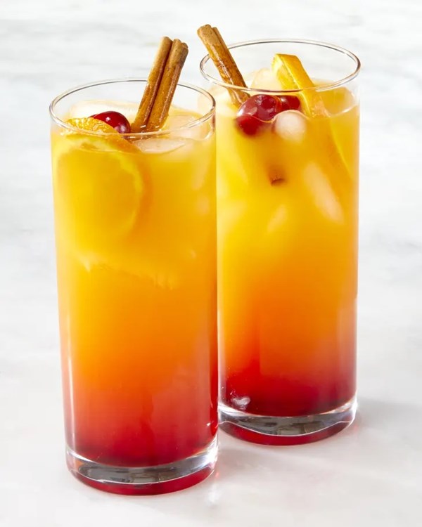 Cranberry tequila sunrise