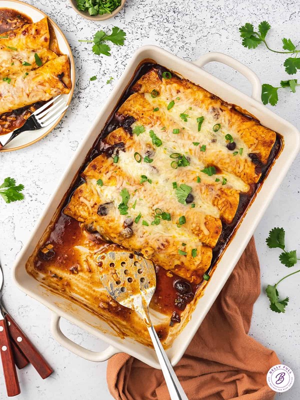 Cranberry-turkey enchiladas