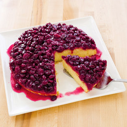 Cranberry upside-down cake