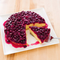 Cranberry upside-down cake