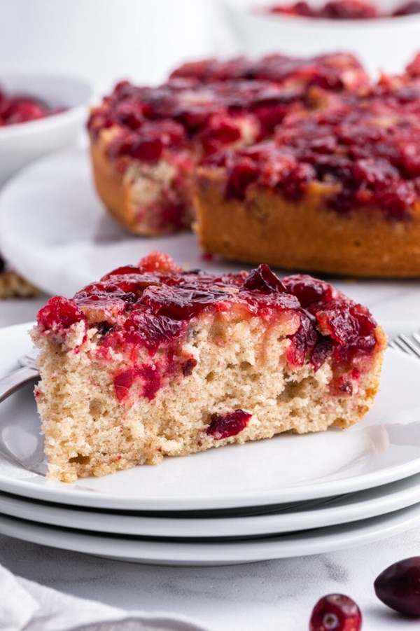 Cranberry upside down cake