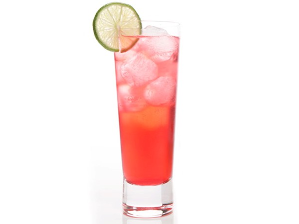 Cranberry vodka tonics