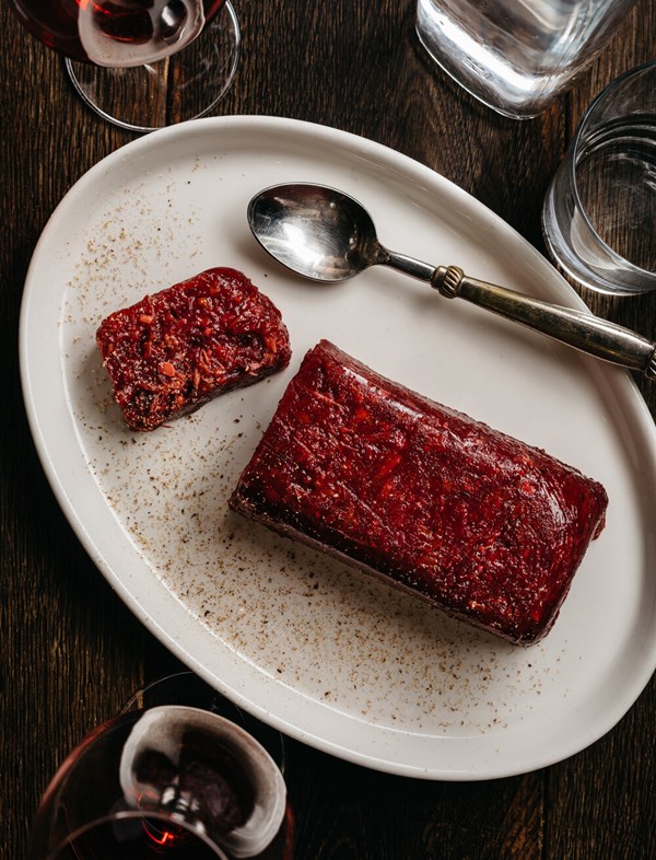 Cranberry, walnut and clementine jam