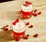 Cranberry whiskey sour