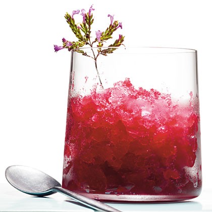 Cranberry-whiskey sour slush