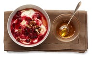 Cranberry-yogurt parfaits