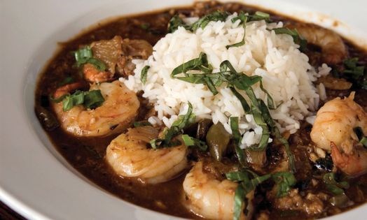Crawfish and shrimp étouffée