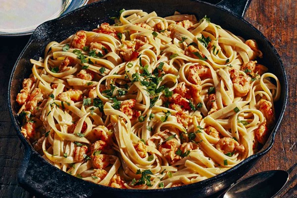 Crawfish fettuccine