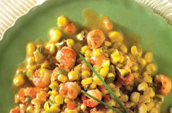 Crawfish maque choux