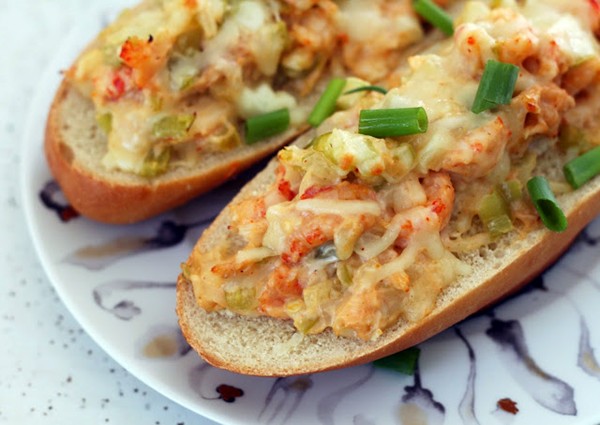 Crawfish stuffed bread