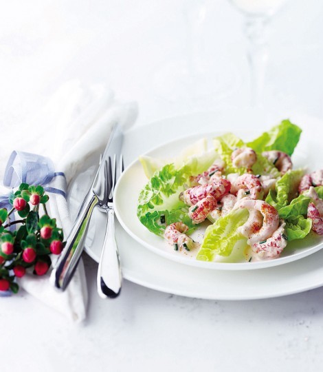 Crayfish and prawn cocktail salad