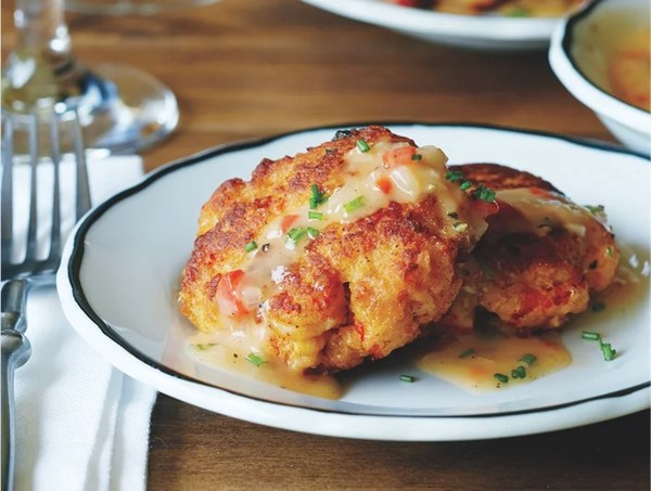 Crayfish cakes with Tabasco butter [The Range]