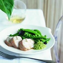 Crayfish, green bean, sugar snap & pea salad